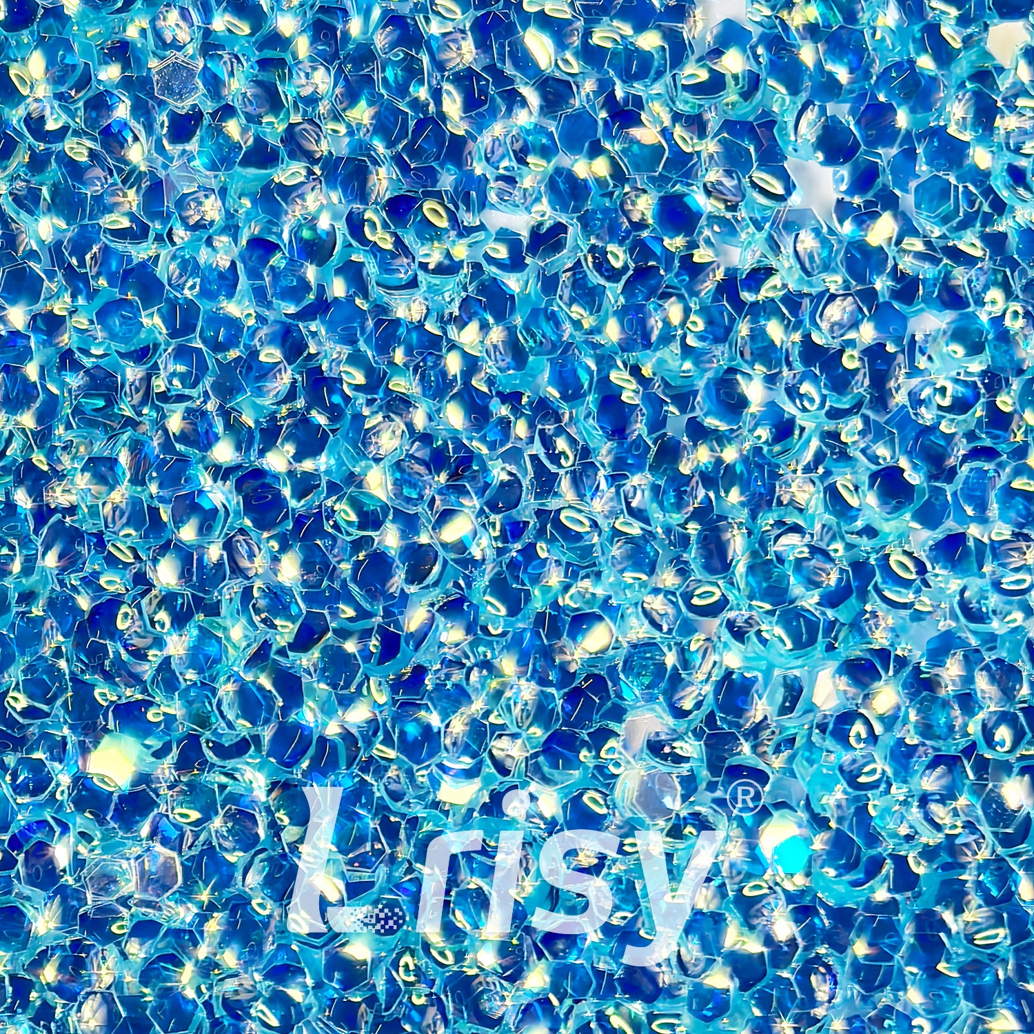 1mm Sky Blue 3D Bubble Translucent Glitter C-PPE324