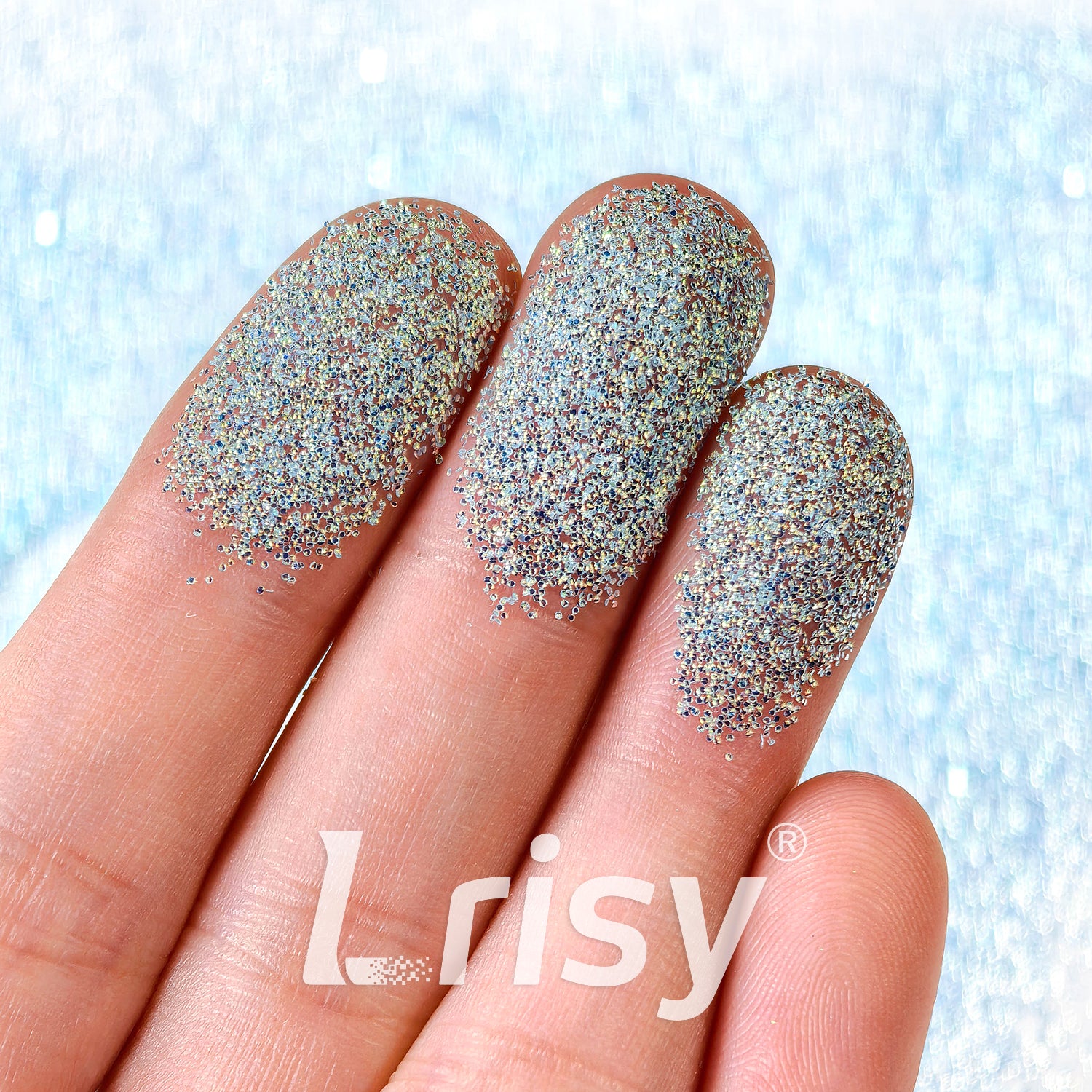 0.4mm Sky Blue 3D Bubble Translucent Glitter C-PPE324