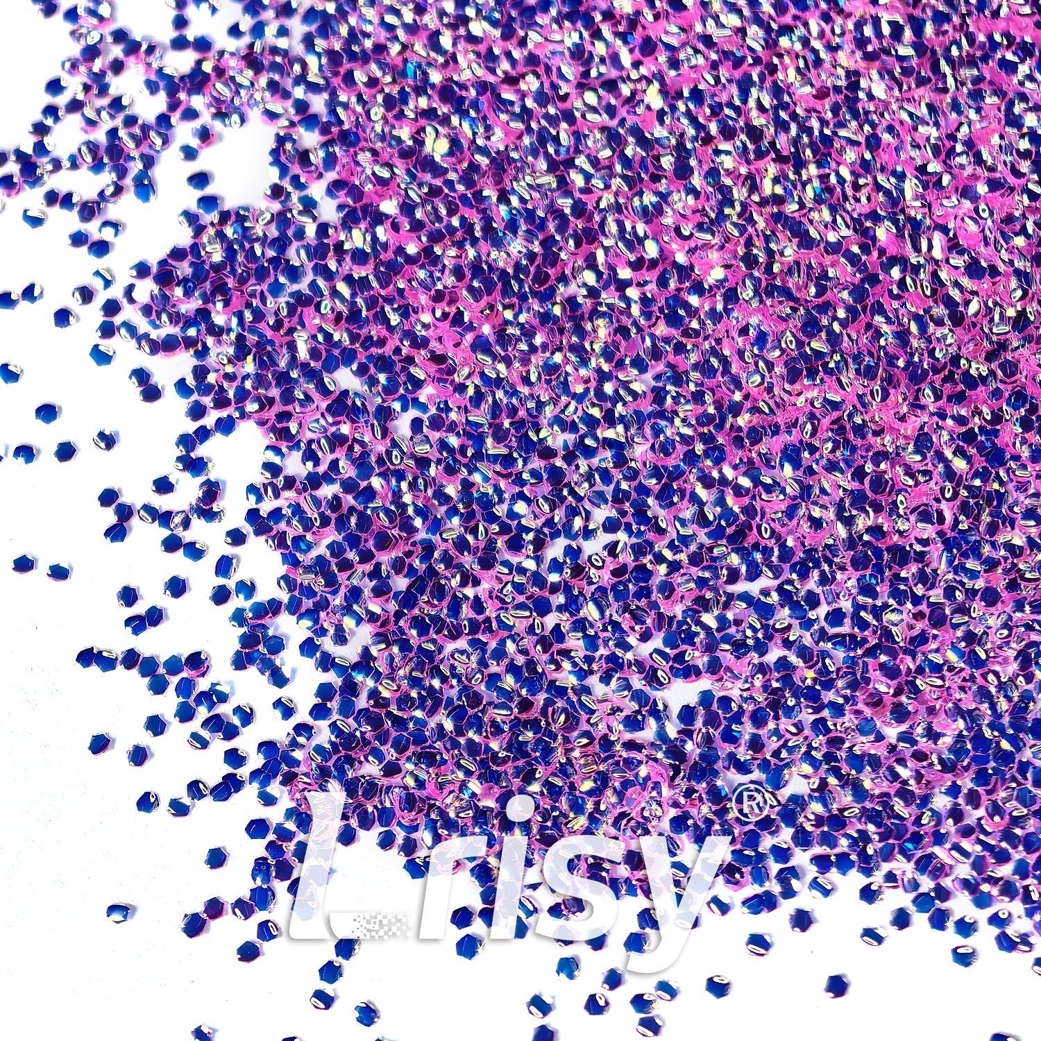 1mm Pink Purple 3D Bubble Translucent Glitter C-PPE327