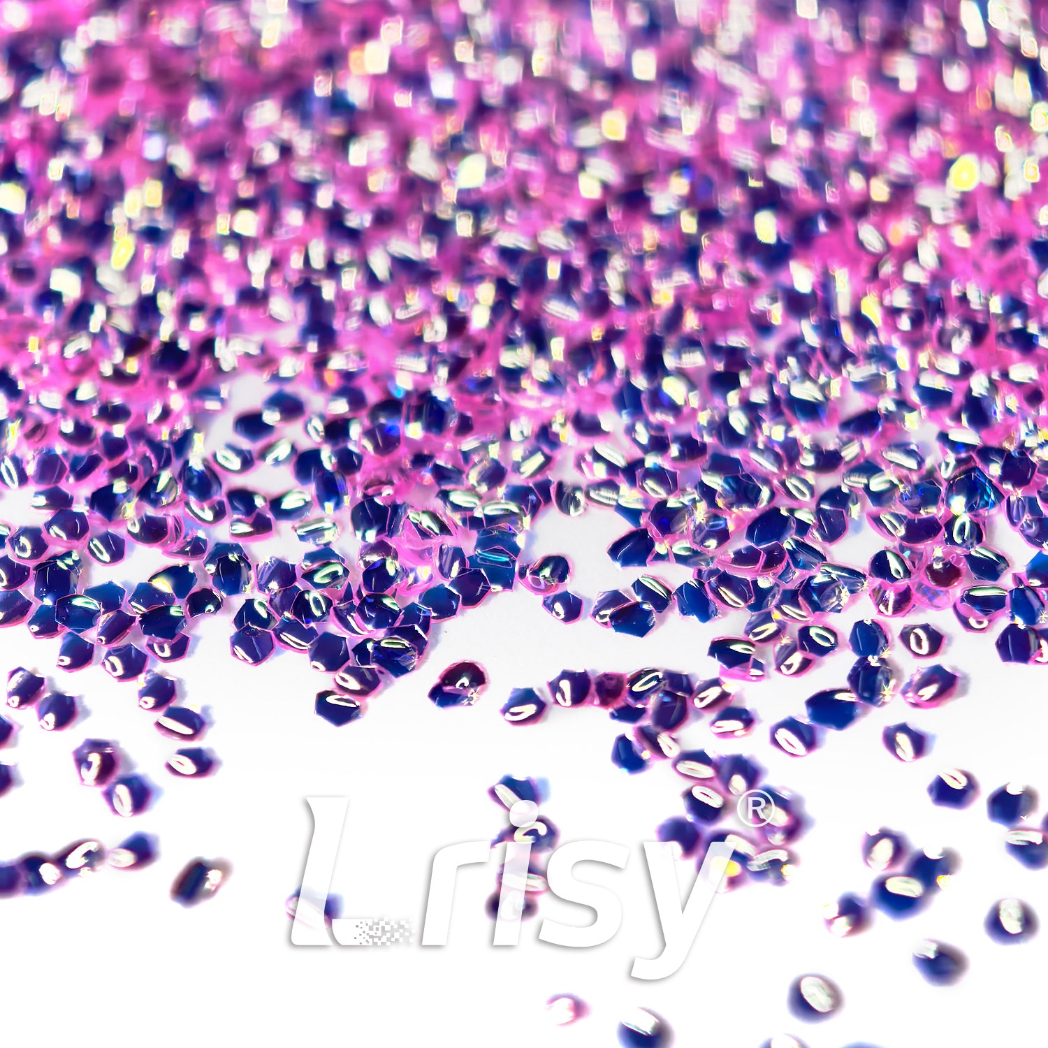 1mm Pink Purple 3D Bubble Translucent Glitter C-PPE327