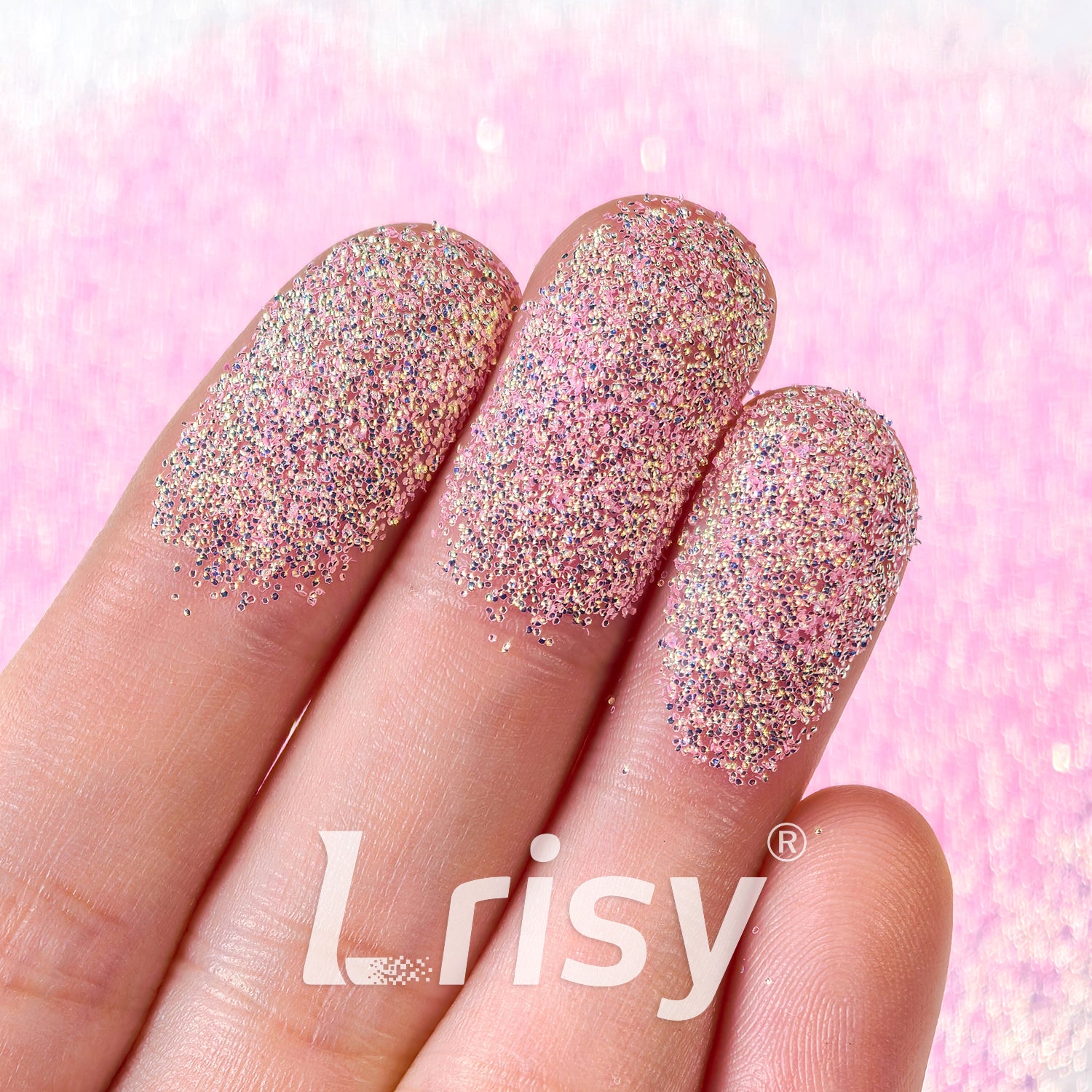 0.4mm Light Pink 3D Bubble Translucent Glitter C-PPE330