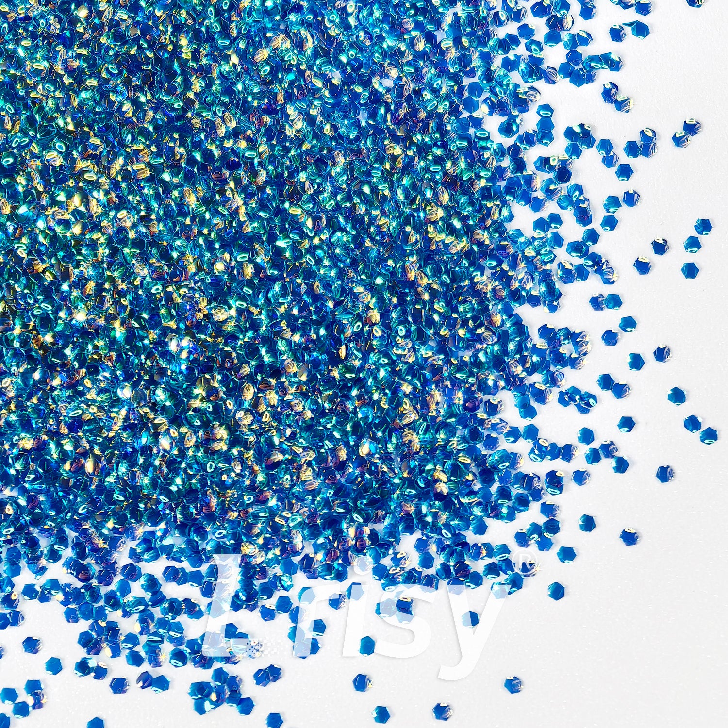 1mm Sea Blue 3D Bubble Translucent Glitter C-PPE331