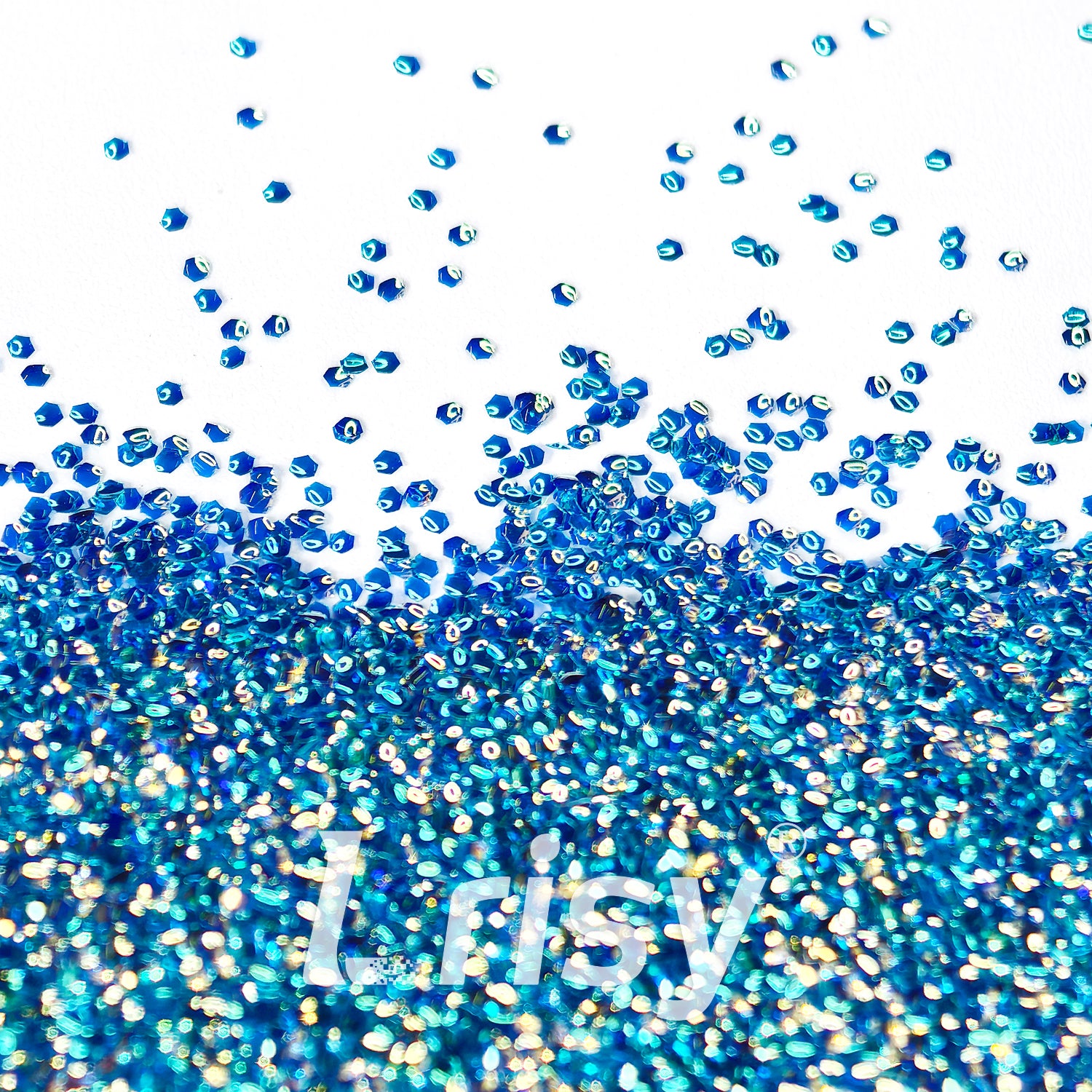 1mm Sea Blue 3D Bubble Translucent Glitter C-PPE331