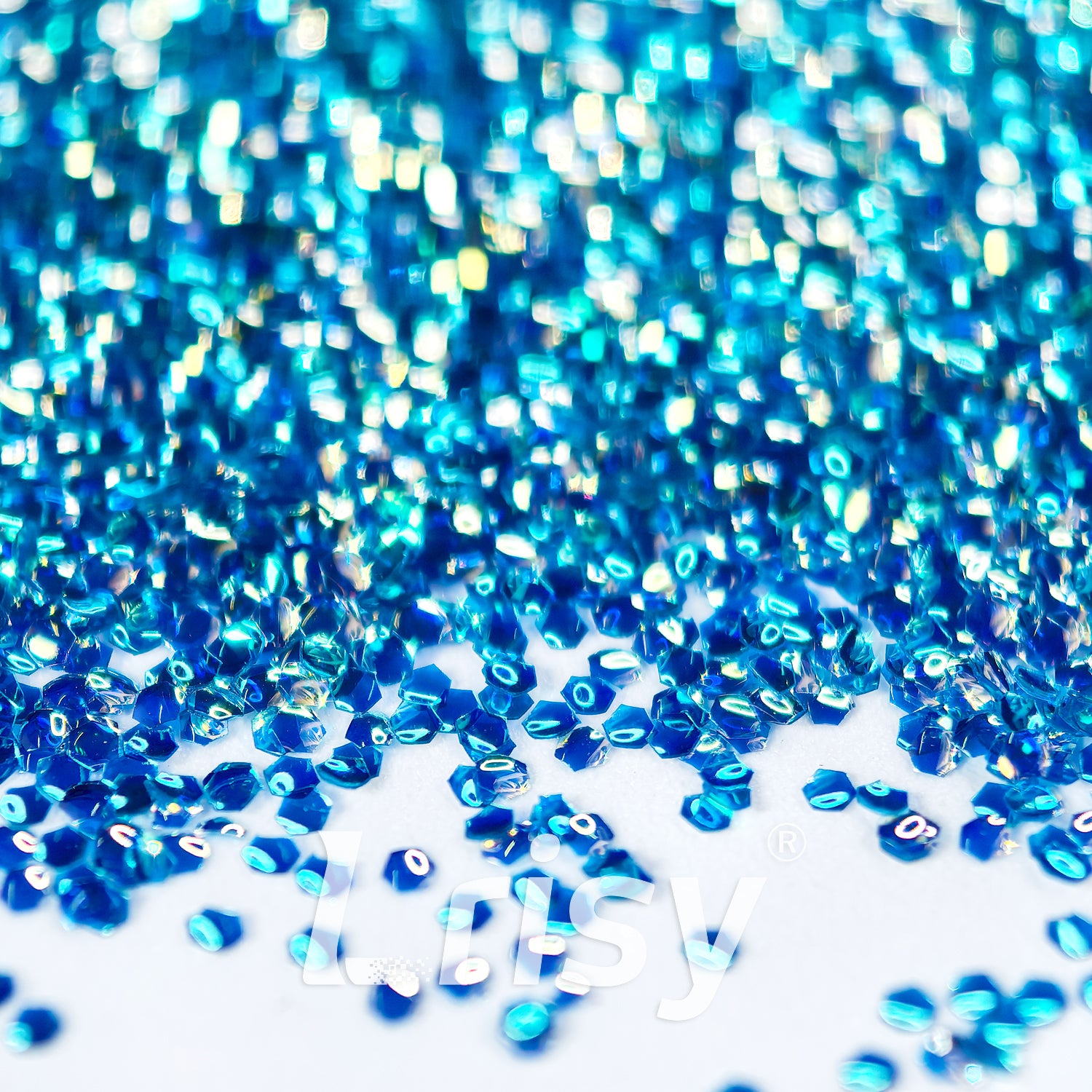 1mm Sea Blue 3D Bubble Translucent Glitter C-PPE331