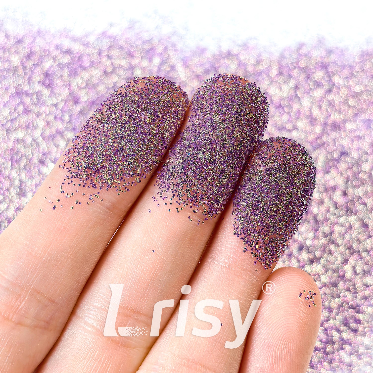 0.4mm Purple 3D Bubble Translucent Glitter C-PPE332