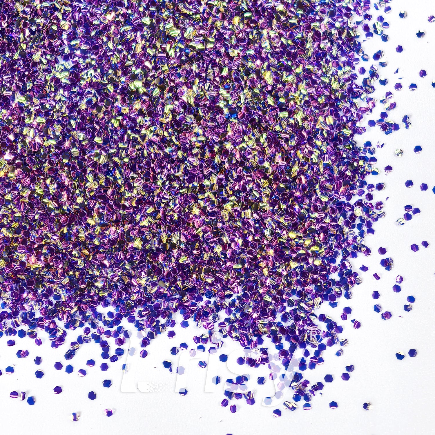 1mm Purple 3D Bubble Translucent Glitter C-PPE332