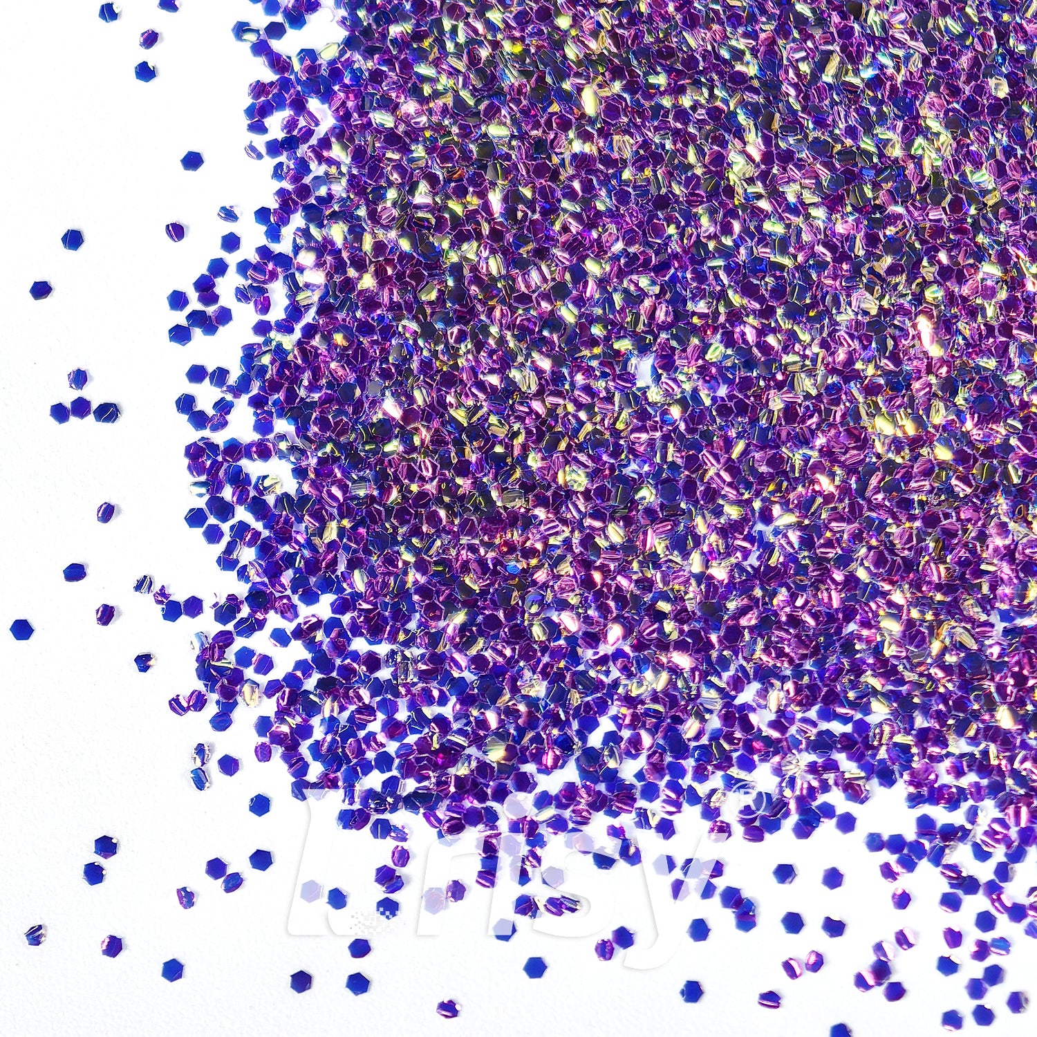 1mm Purple 3D Bubble Translucent Glitter C-PPE332