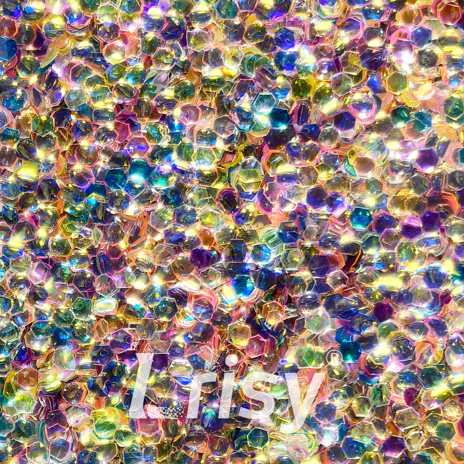 1mm Rainbow 3D Bubble Translucent Glitter C-PPE370