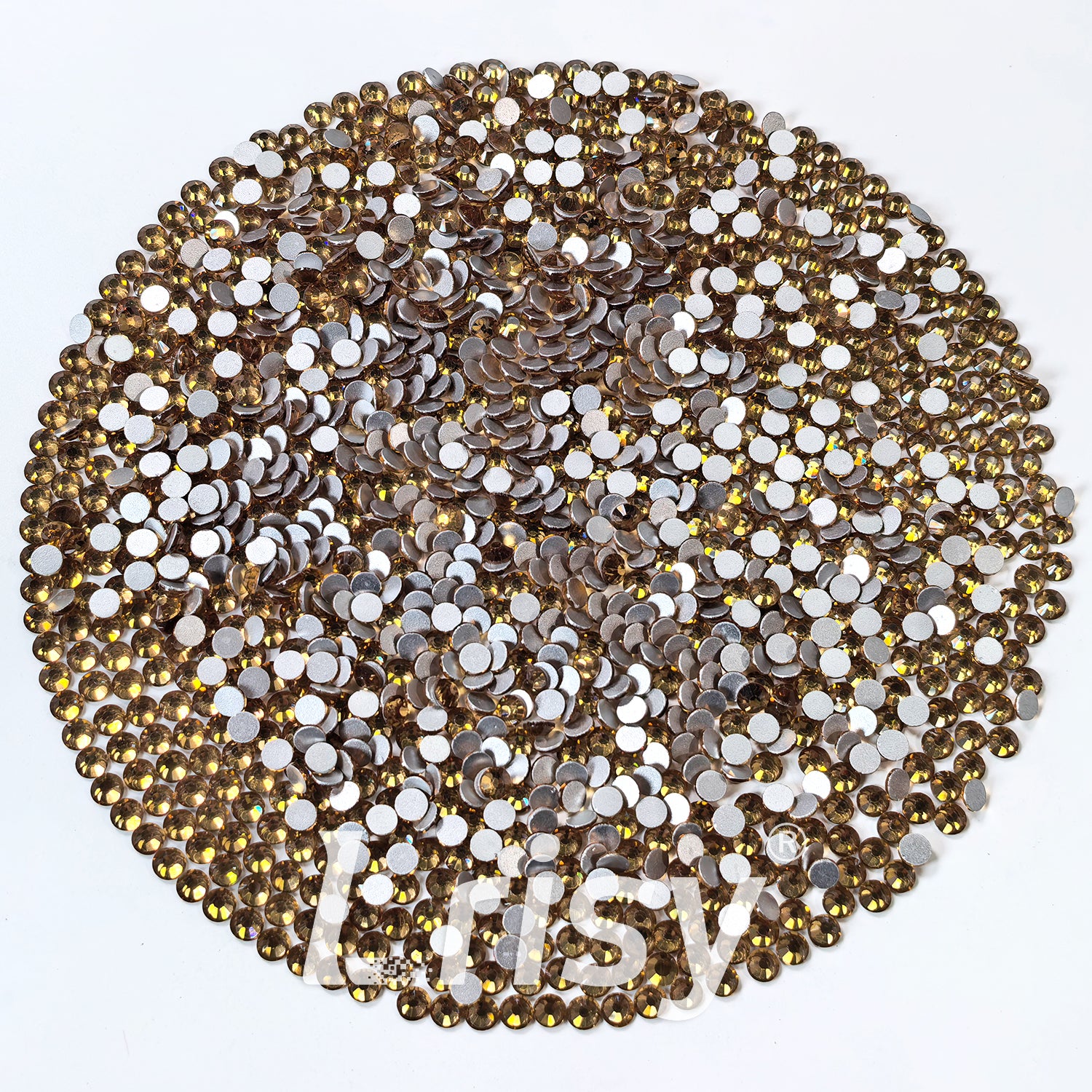 4.6-4.8mm Crystal Yellow Flat Back Rhinestones FBRS015