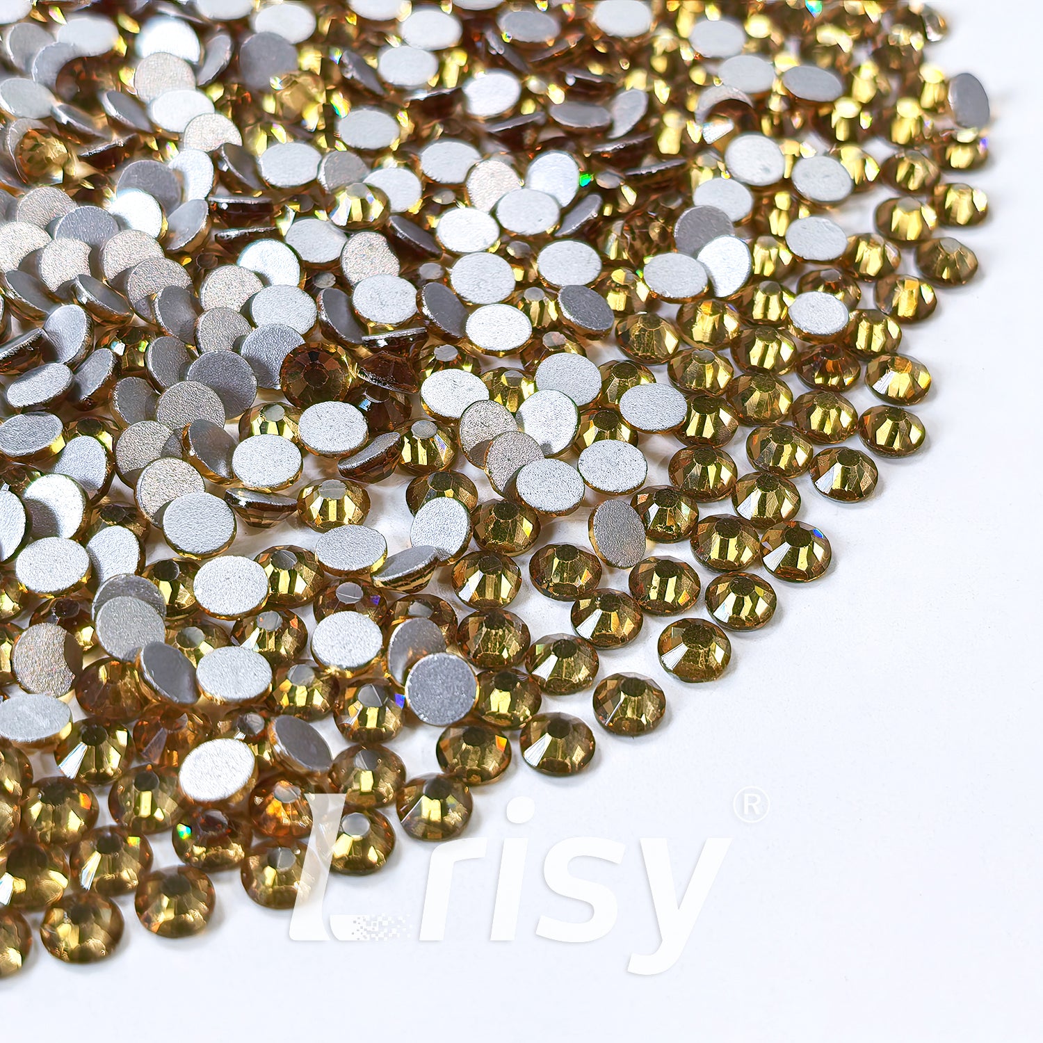 4.6-4.8mm Crystal Yellow Flat Back Rhinestones FBRS015