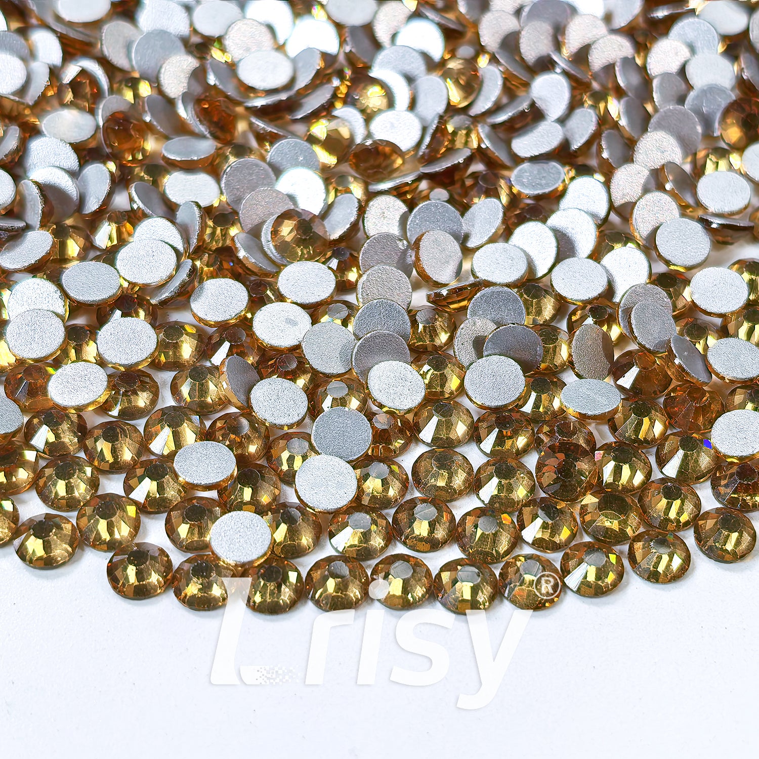 4.6-4.8mm Crystal Yellow Flat Back Rhinestones FBRS015