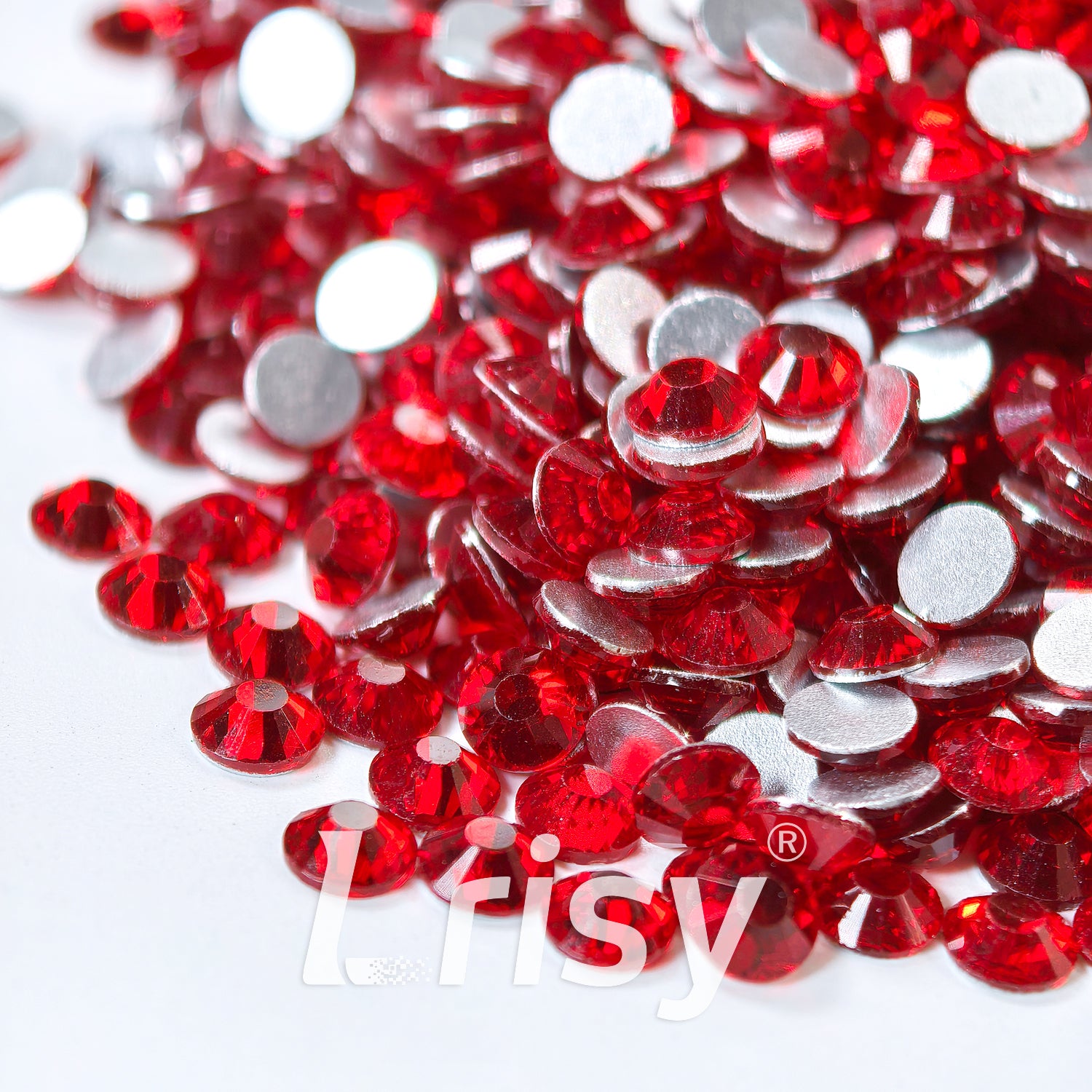 4.6-4.8mm American Red Flat Back Rhinestones FBRS017