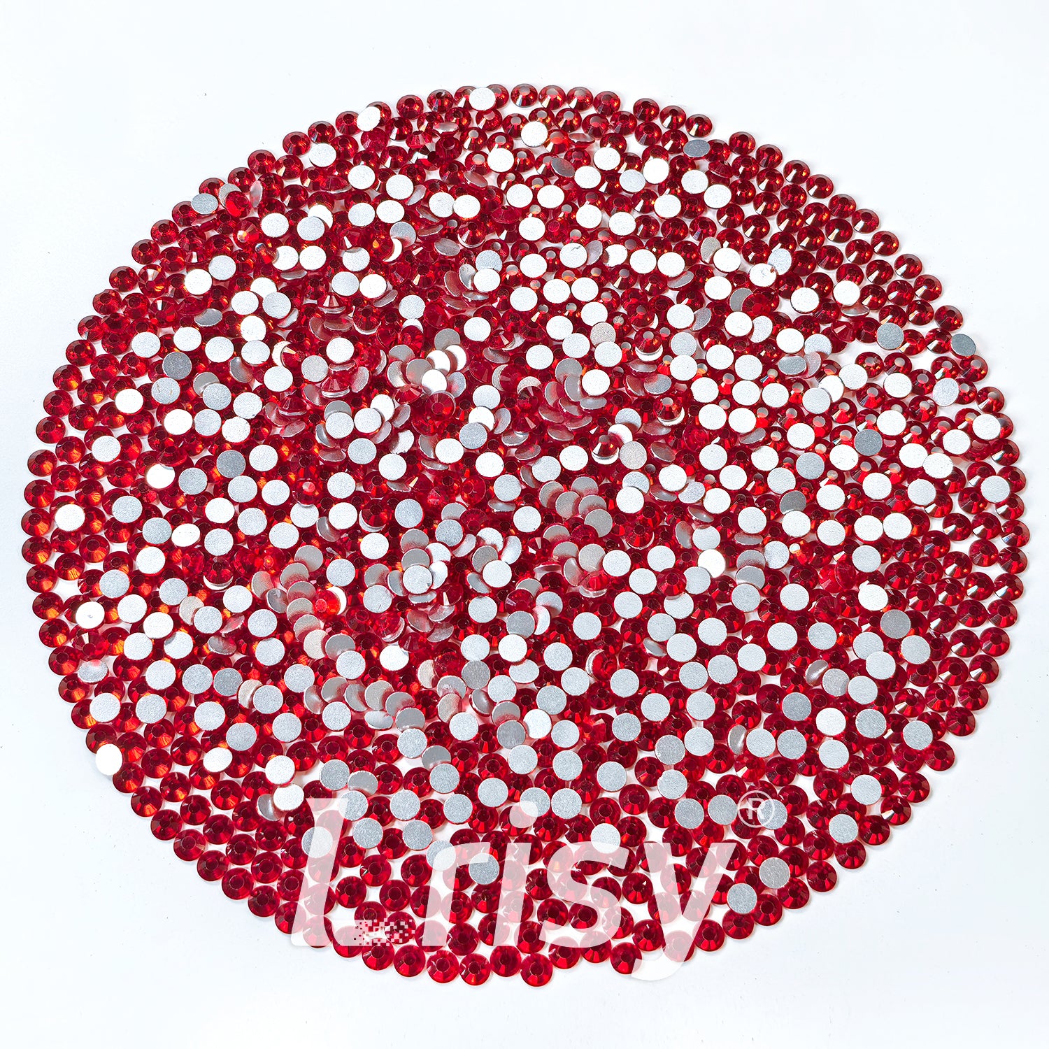 4.6-4.8mm American Red Flat Back Rhinestones FBRS017