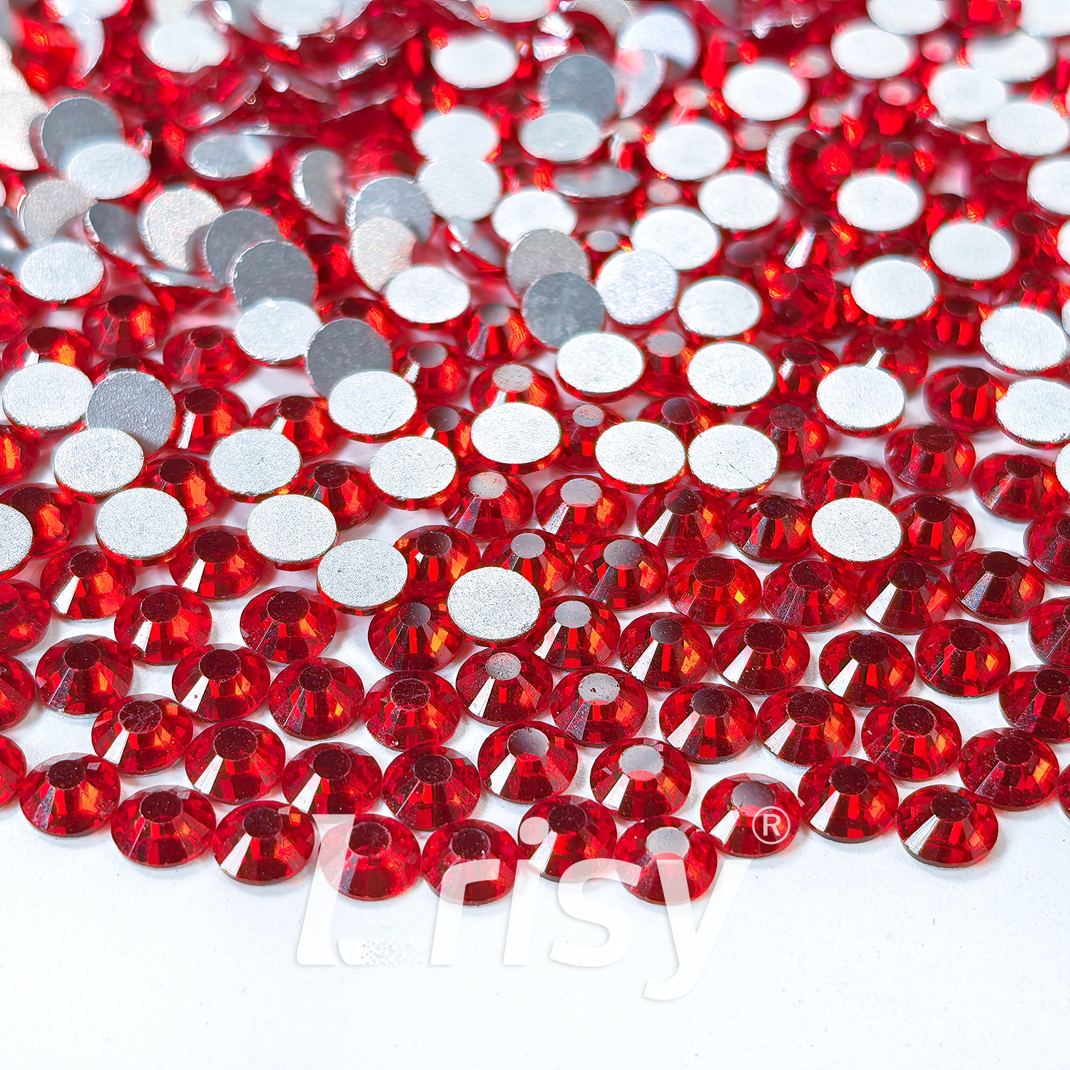 4.6-4.8mm American Red Flat Back Rhinestones FBRS017