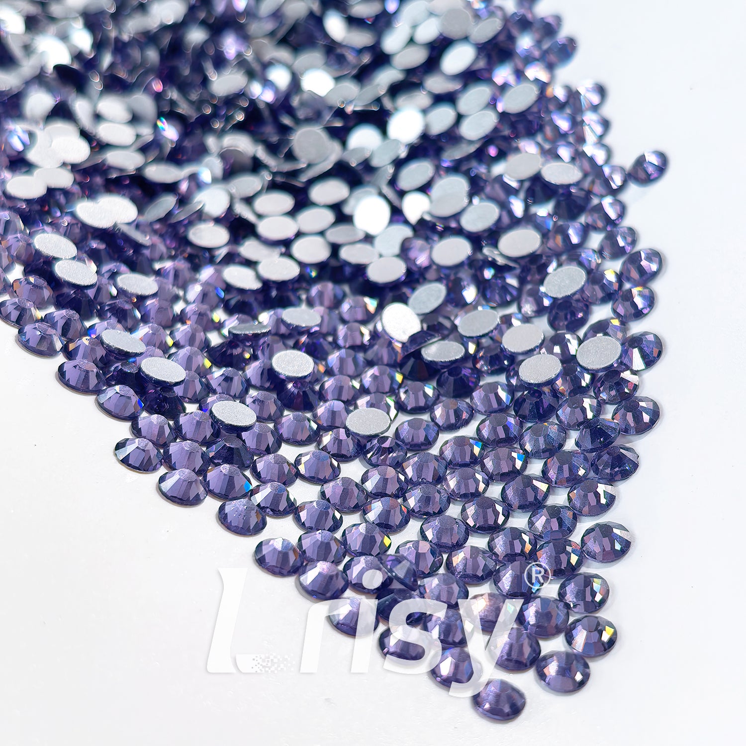 4.6-4.8mm Lotus Purple Flat Back Rhinestones FBRS019