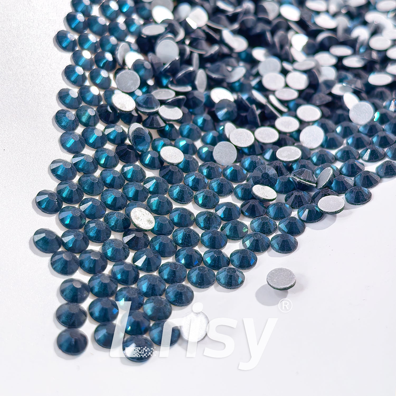 4.6-4.8mm Inky Blue Flat Back Rhinestones FBRS020