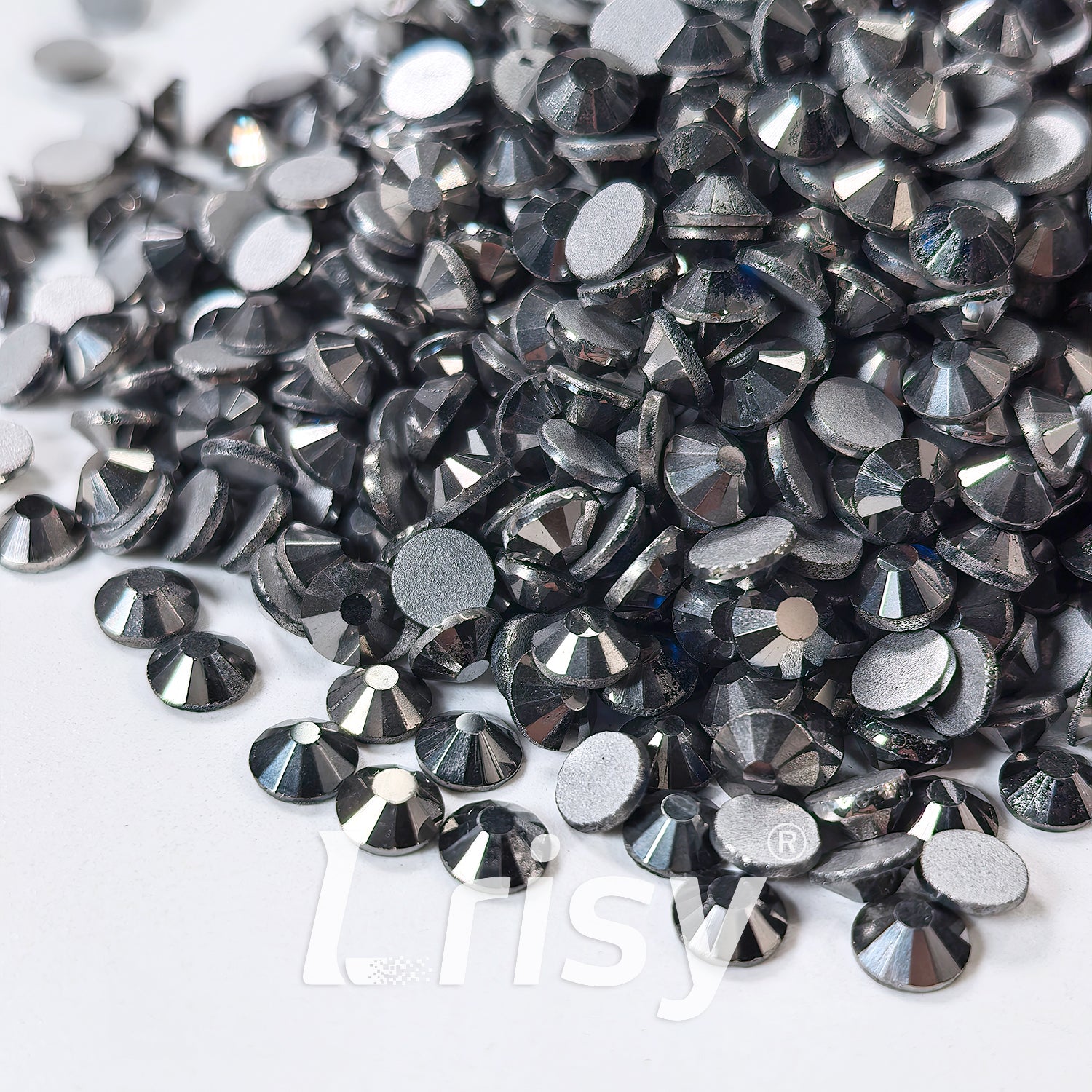 4.6-4.8mm Mineral Grey Flat Back Rhinestones FBRS105