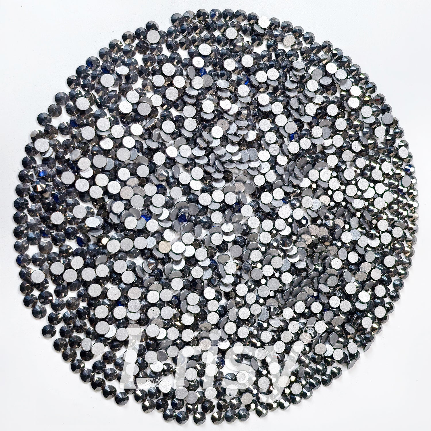 4.6-4.8mm Mineral Grey Flat Back Rhinestones FBRS105