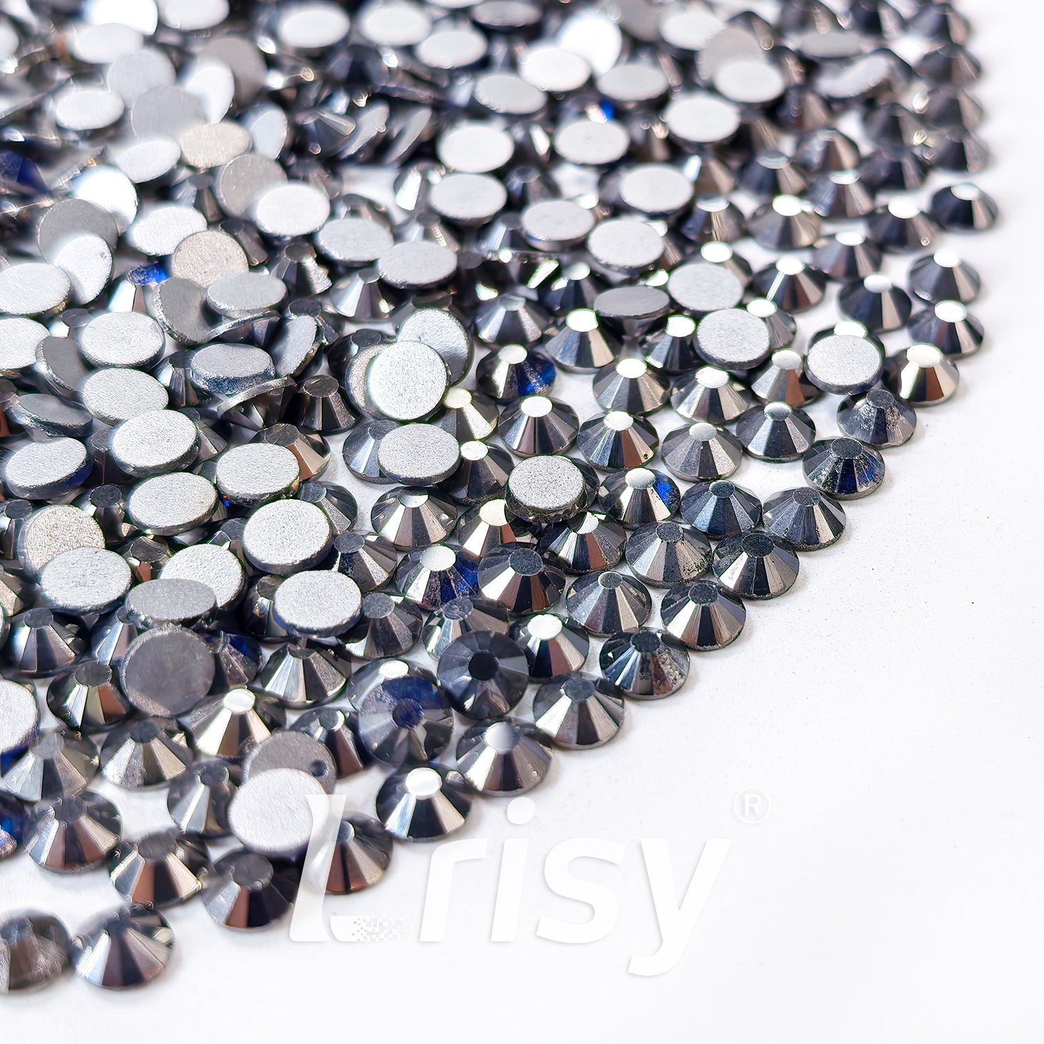 4.6-4.8mm Mineral Grey Flat Back Rhinestones FBRS105