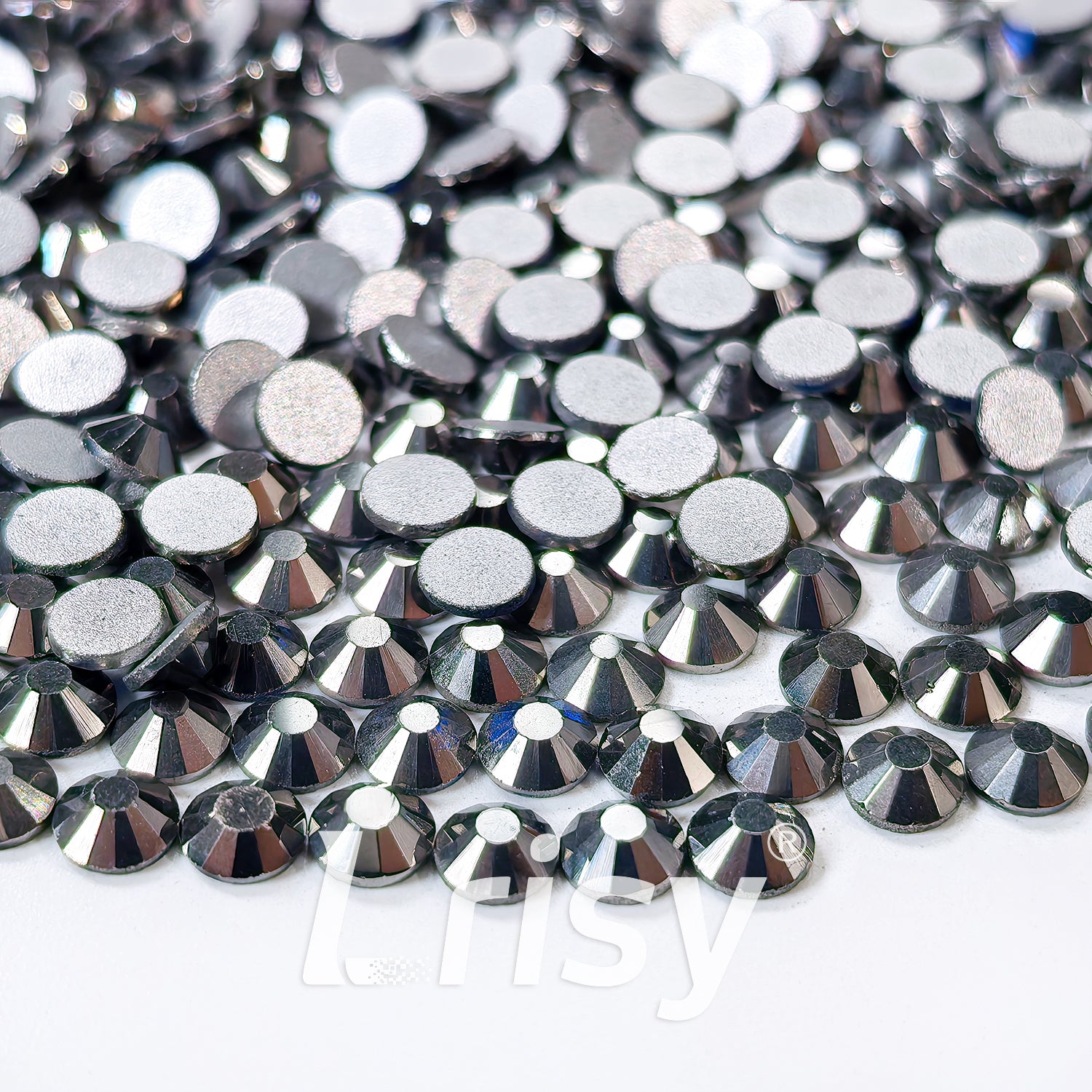 4.6-4.8mm Mineral Grey Flat Back Rhinestones FBRS105