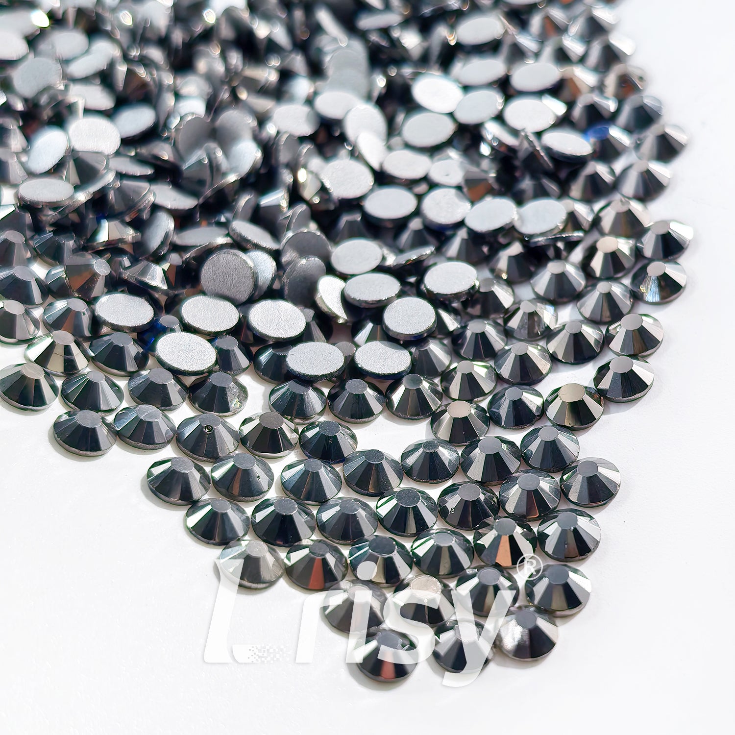 4.6-4.8mm Mineral Grey Flat Back Rhinestones FBRS105