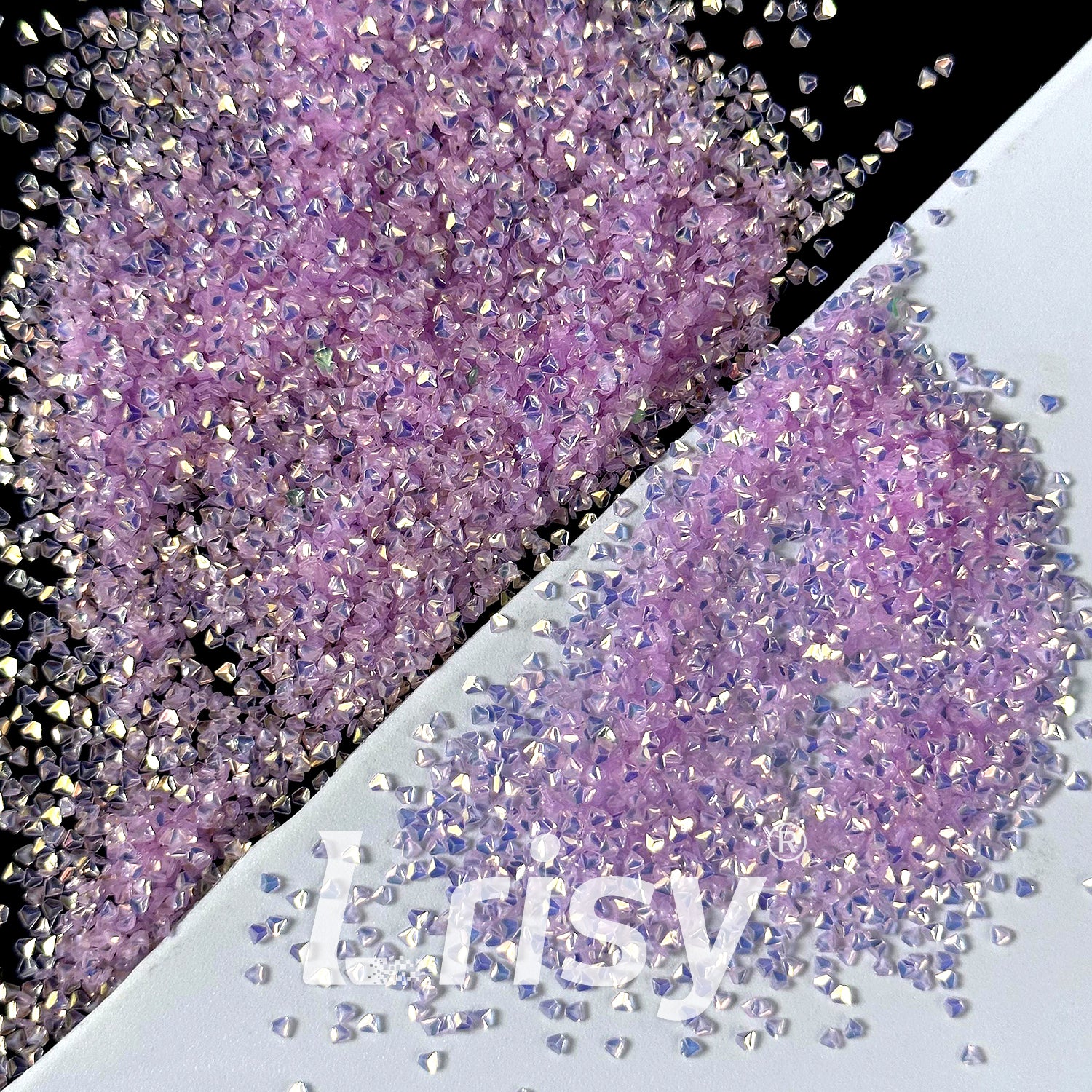 1.5mm 3D Diamond Shapes Purple Pink Glitter WG59