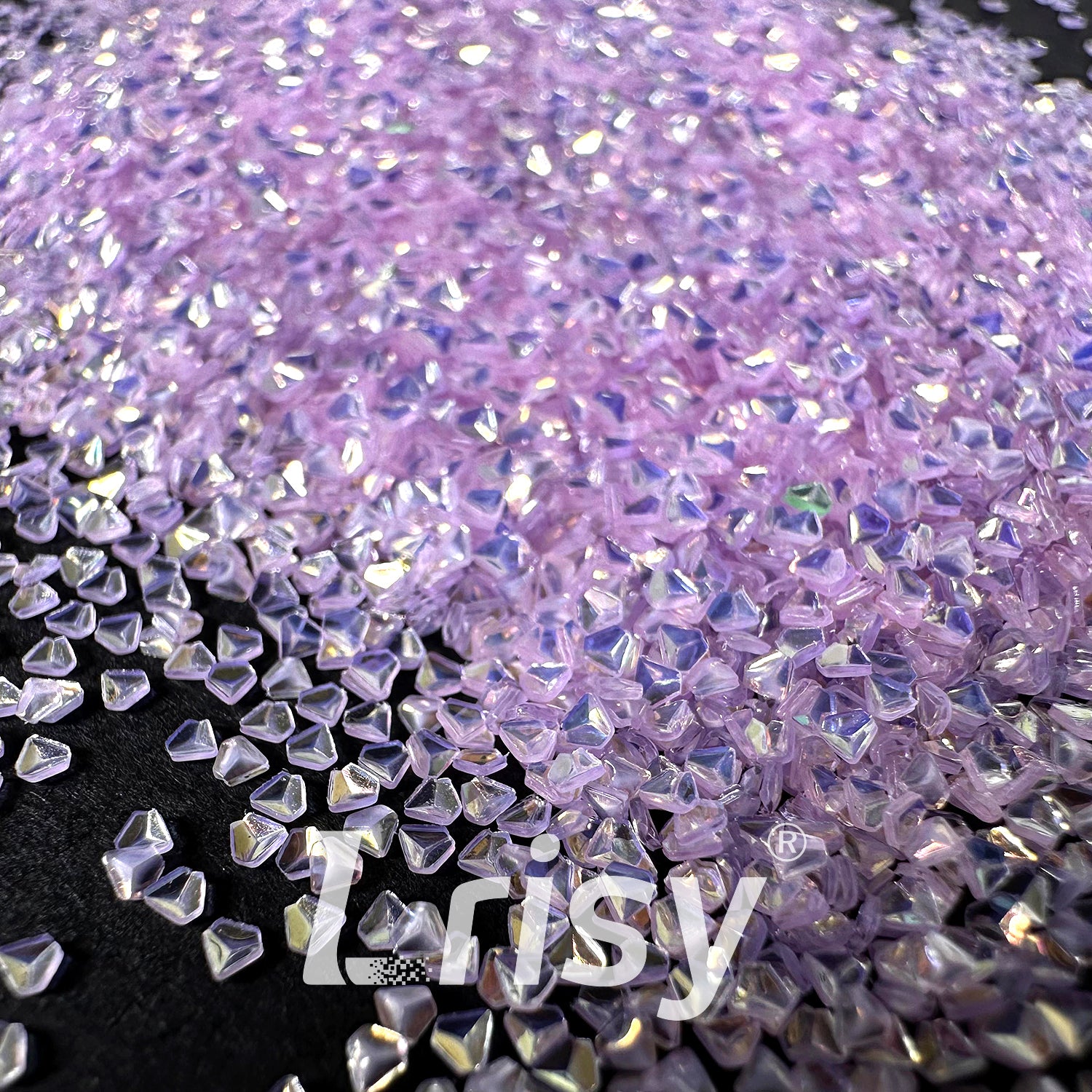 1.5mm 3D Diamond Shapes Purple Pink Glitter WG59