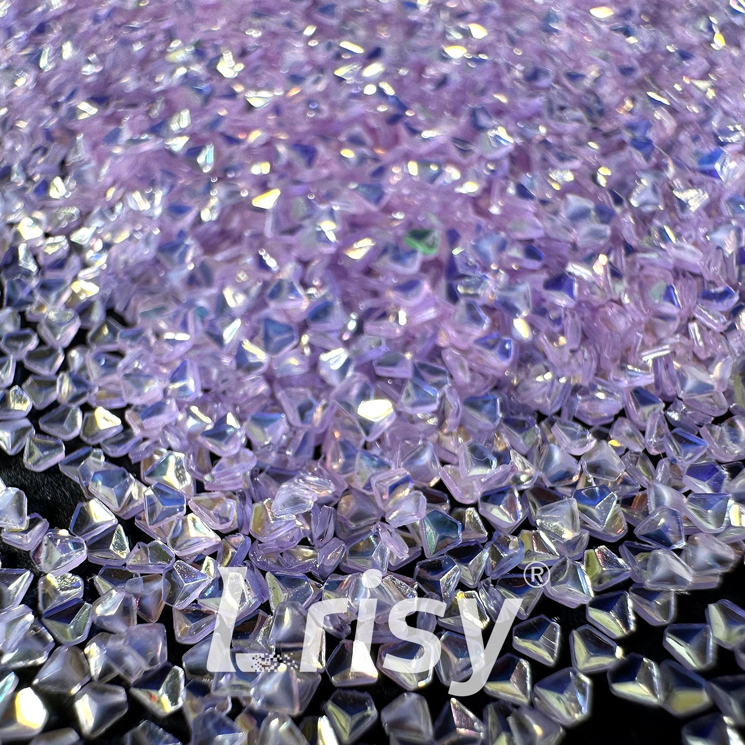 1.5mm 3D Diamond Shapes Purple Pink Glitter WG59