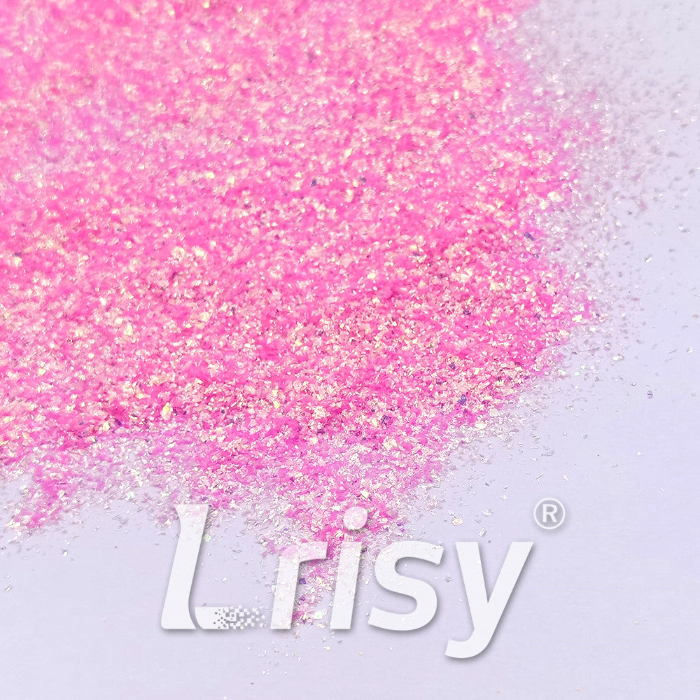 0.2mm Professional Cosmetic Glitter For Lip Gloss, Lipstick Iridescent Pink  FCH18