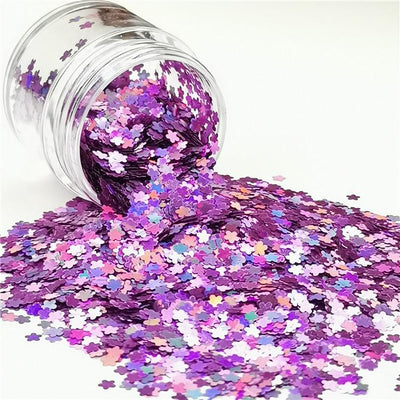 Christmas Tree Sequins Pink Hologram Chunky Glitter for Resin Epoxy Crafts  