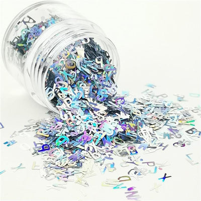 Moon Glitter G05004 Silver - Holographic Glitter Shapes, 3G