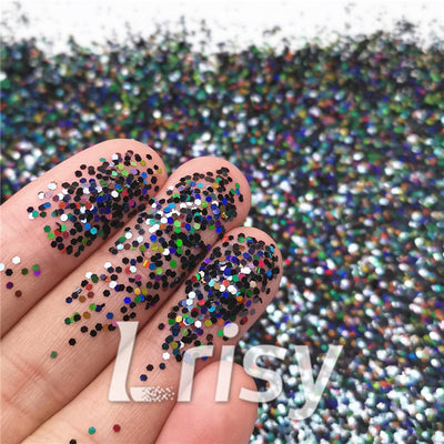 8mm Unnko Holographic Black Shaped Glitter LB01000 – Lrisy