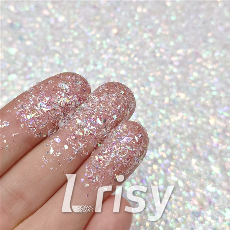 Opal Iridescent 4 Point Star Glitter - Shining Stars