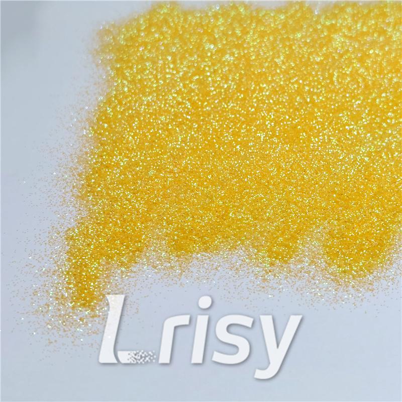 0.2mm Iridescent Lemon Yellow Professional Cosmetic Glitter For