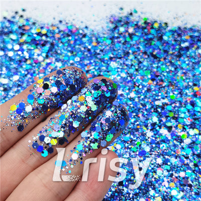Jeweled Blue Craft Glitter (Jumbo flake)
