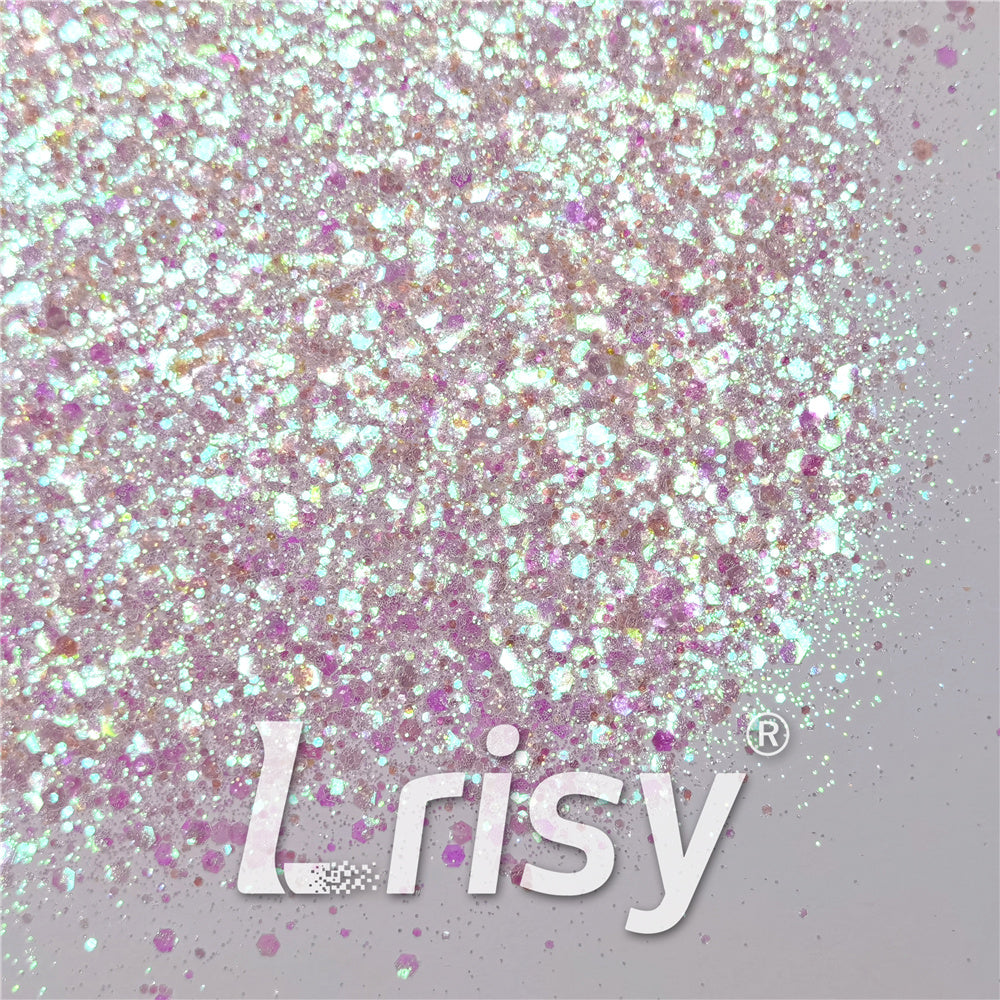 General Mixed Iridescent Translucent Pink Glitter C003 – Lrisy