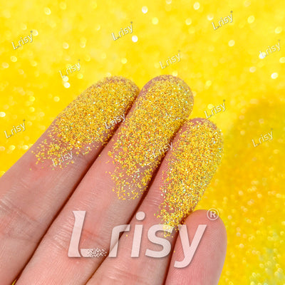 Sassy Sunshine Yellow polyester glitter, .015 hex glitter, fine