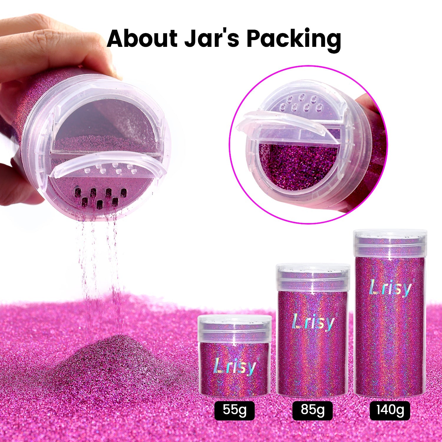 Unicorn Shapes Laser Purple Glitter LB0800